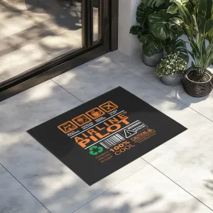 Airline Pilot Label Designed Door Mats door entrance rug