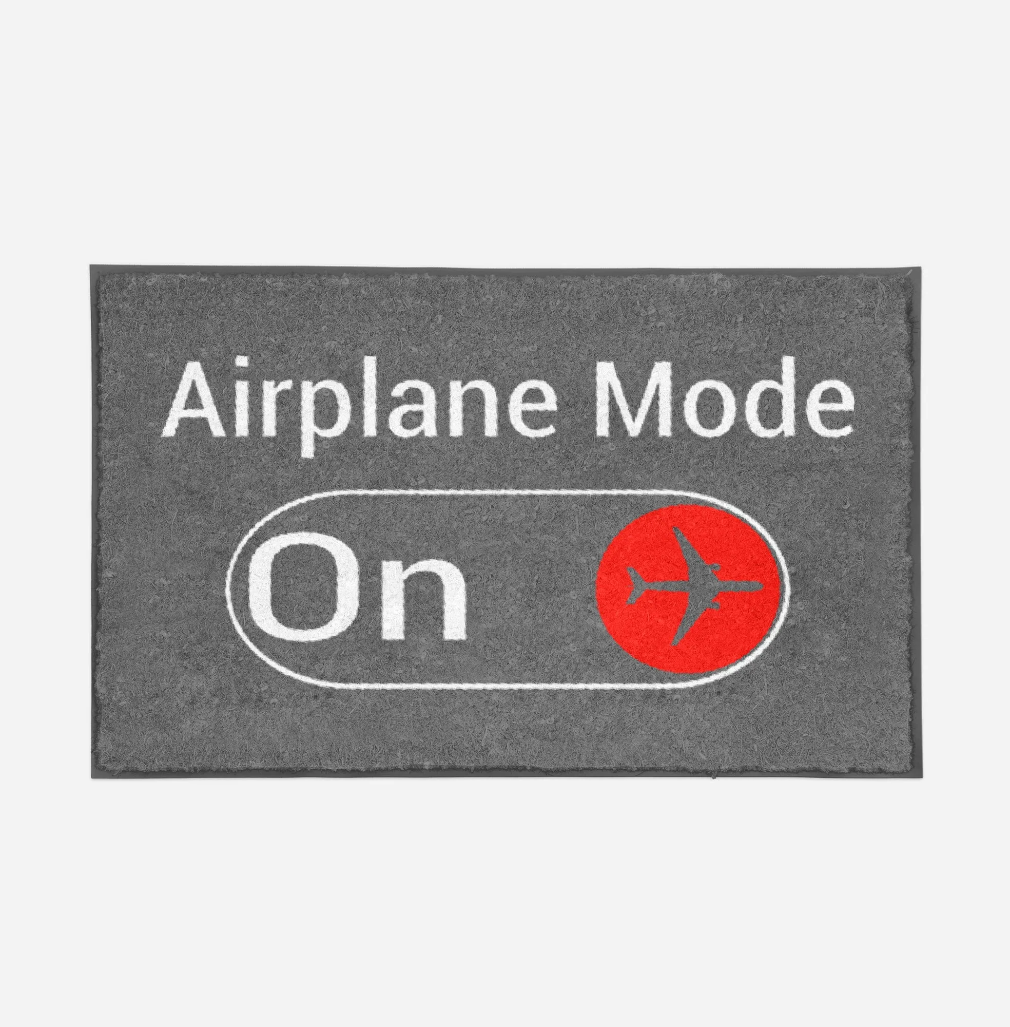 Airplane Mode On Designed Door Mats