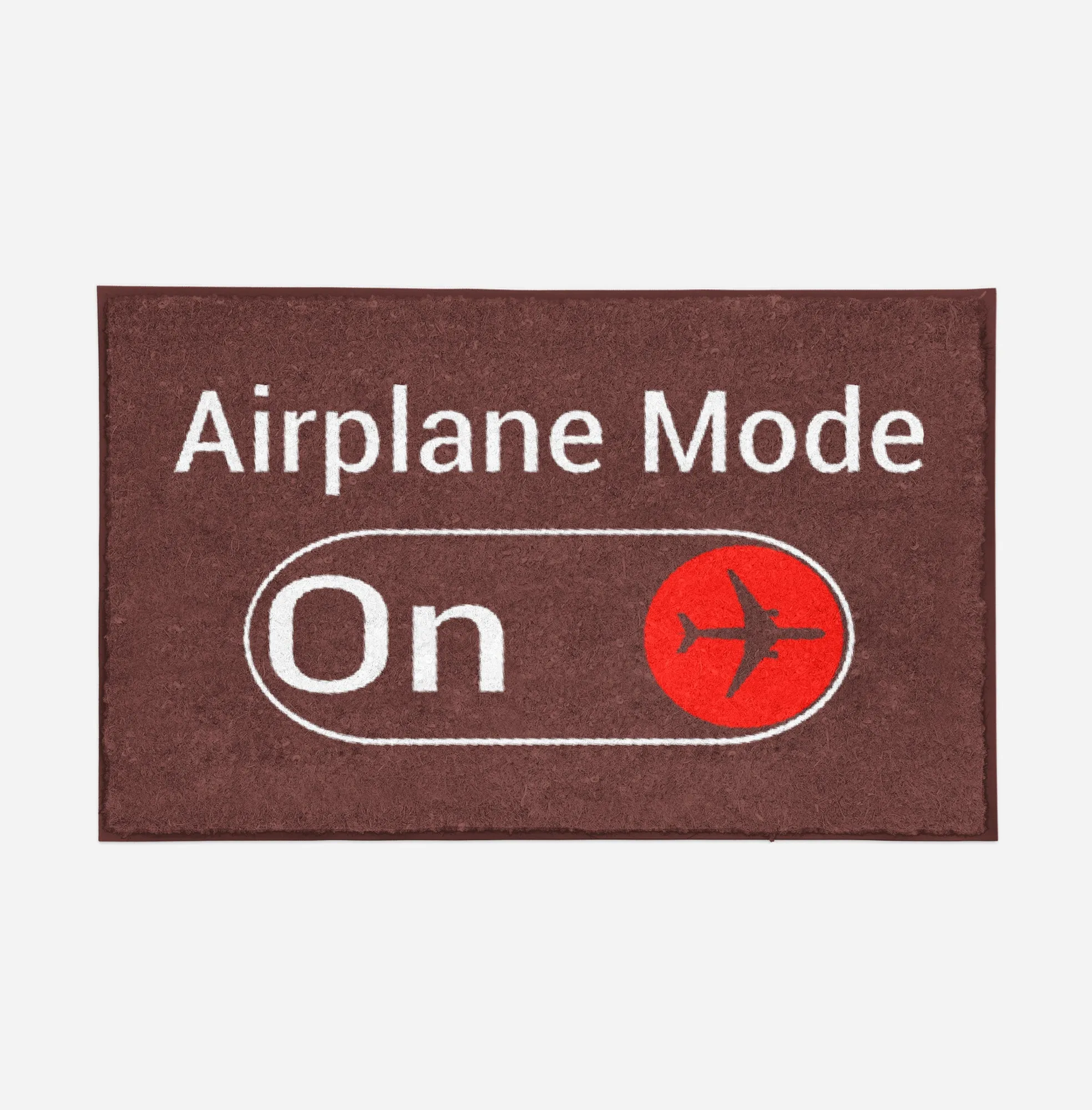 Airplane Mode On Designed Door Mats