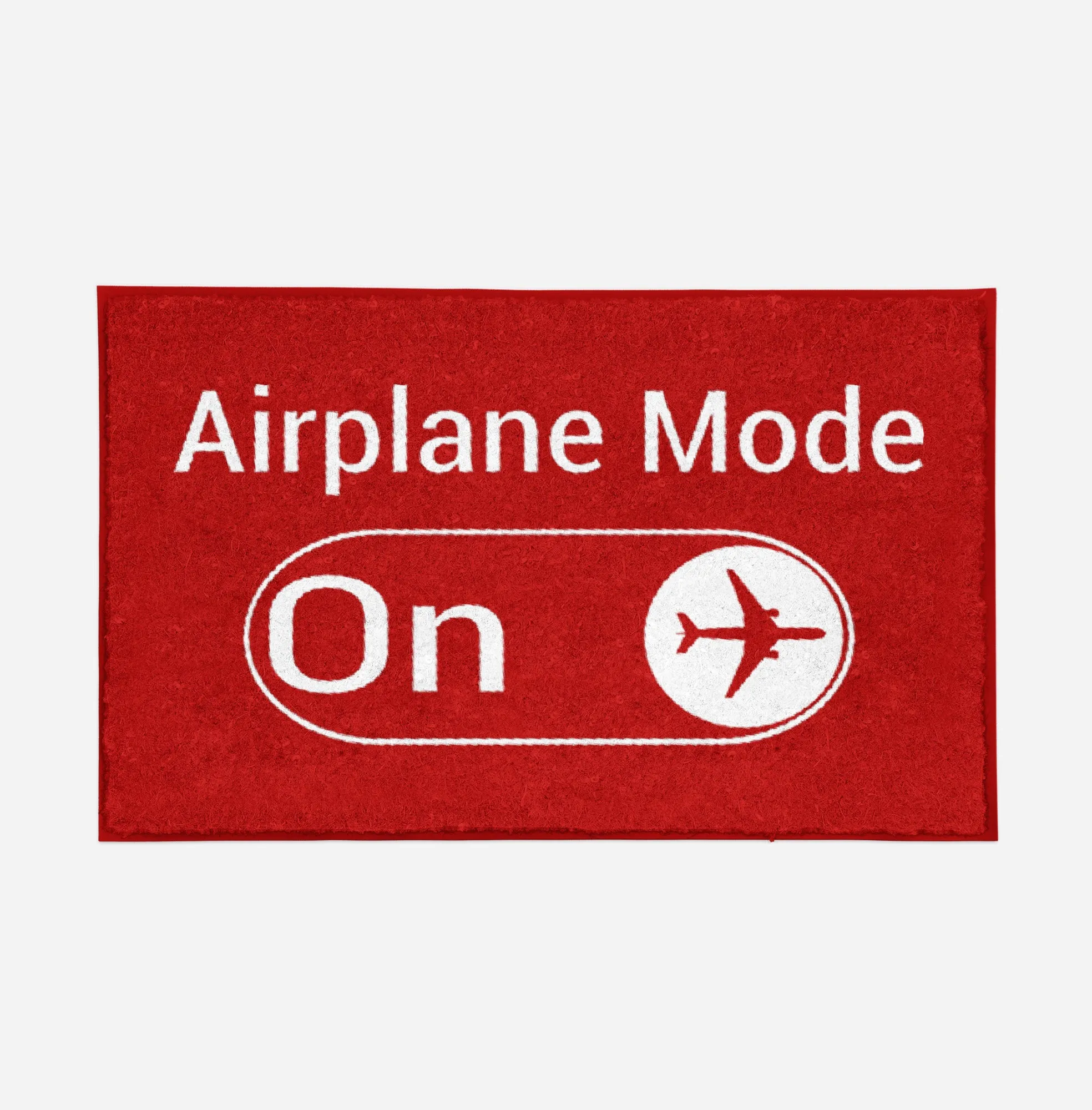 Airplane Mode On Designed Door Mats