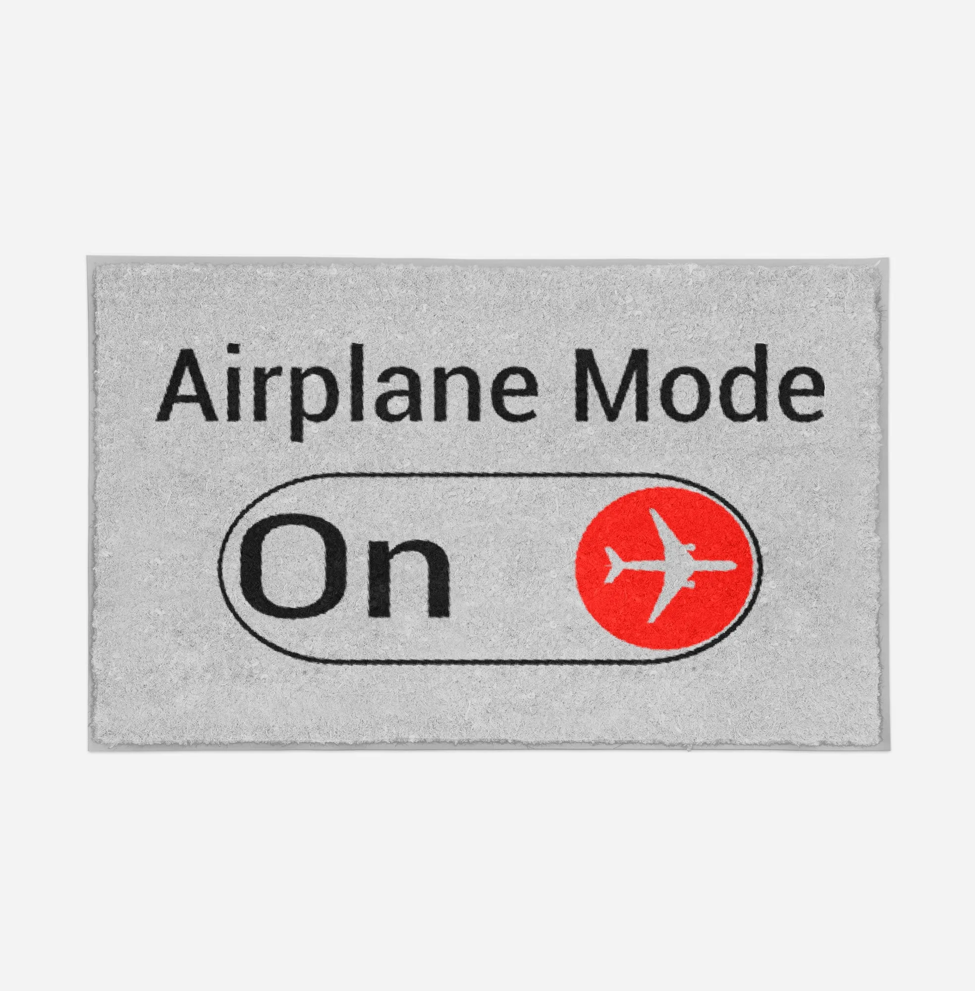 Airplane Mode On Designed Door Mats