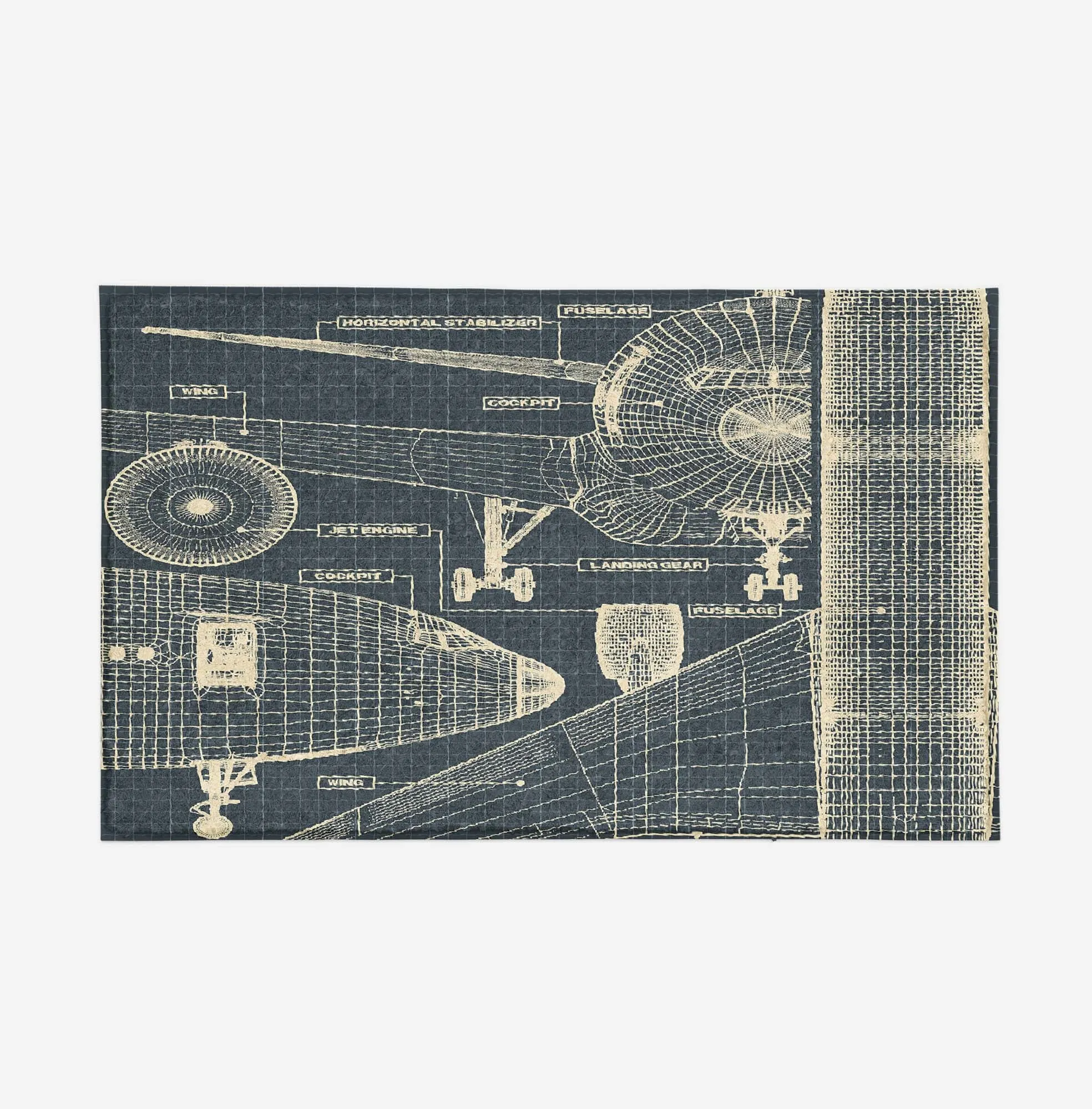 Airplanes Fuselage & Details Designed Door Mats
