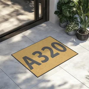 Airport Ground Signs Designed "Airbus A320" Door Mats door entrance rug