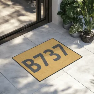 Airport Ground Signs Designed "Boeing 737" Door Mats door entrance rug
