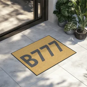Airport Ground Signs Designed "Boeing 777" Door Mats door entrance rug