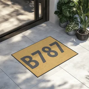 Airport Ground Signs Designed "Boeing 787" Door Mats door entrance rug