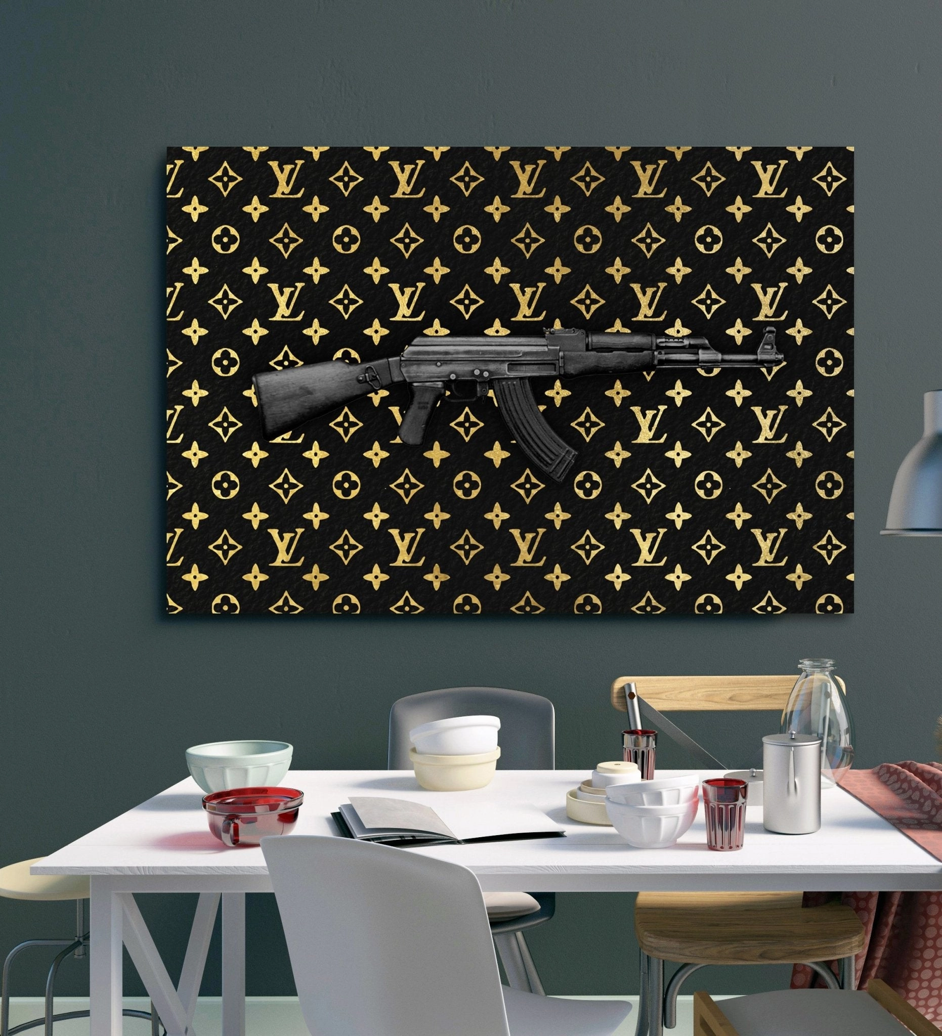 AK Gold on Acrylic