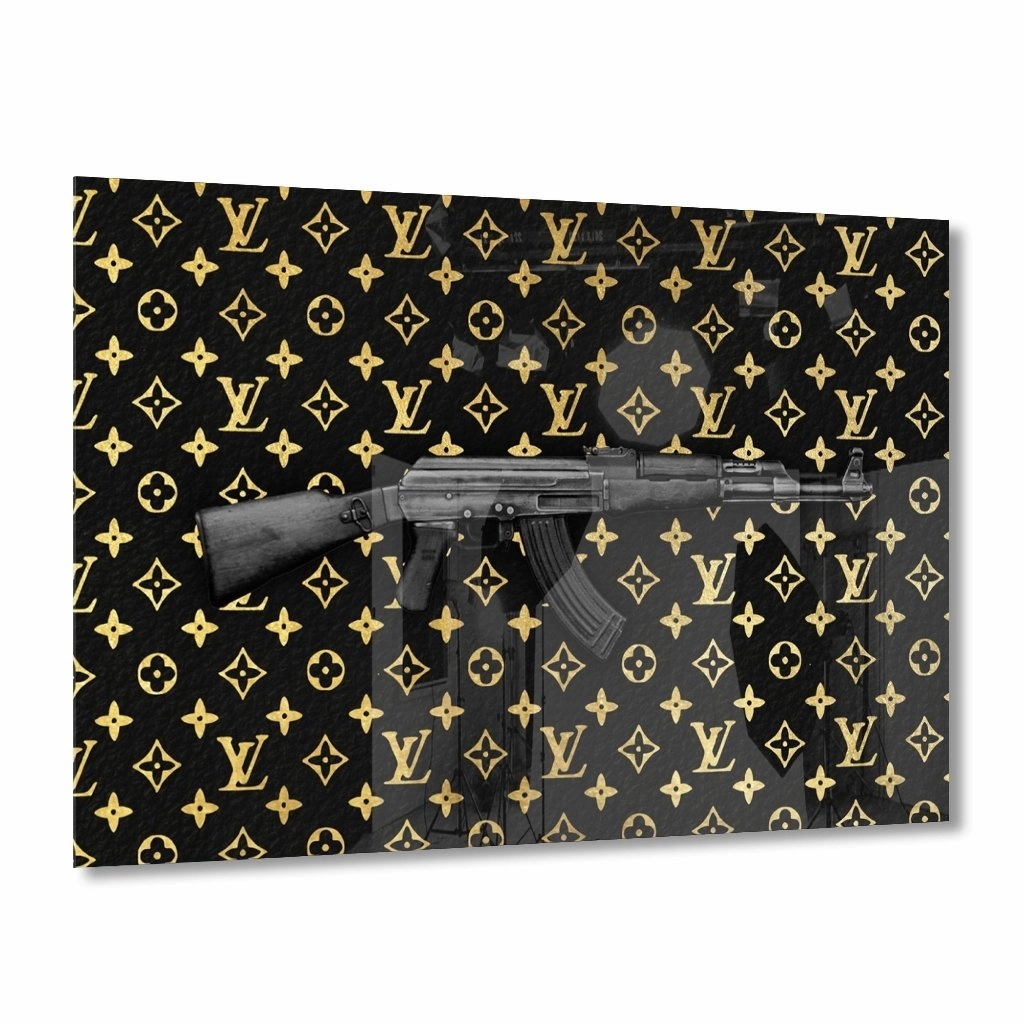 AK Gold on Acrylic framed mural artwork