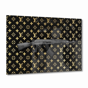 AK Gold on Acrylic framed mural artwork