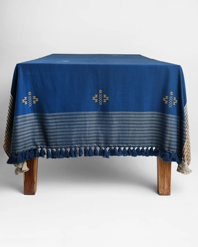 Akhila Extra Weft Cotton Table Cover ceramic table ornament
