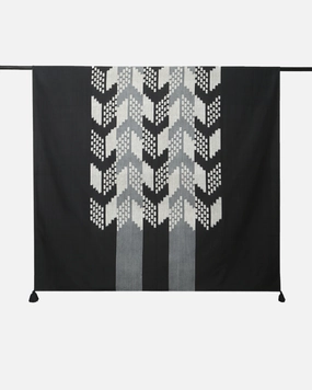 Akshara Warp Ikat Cotton Table Cover ceramic table ornament