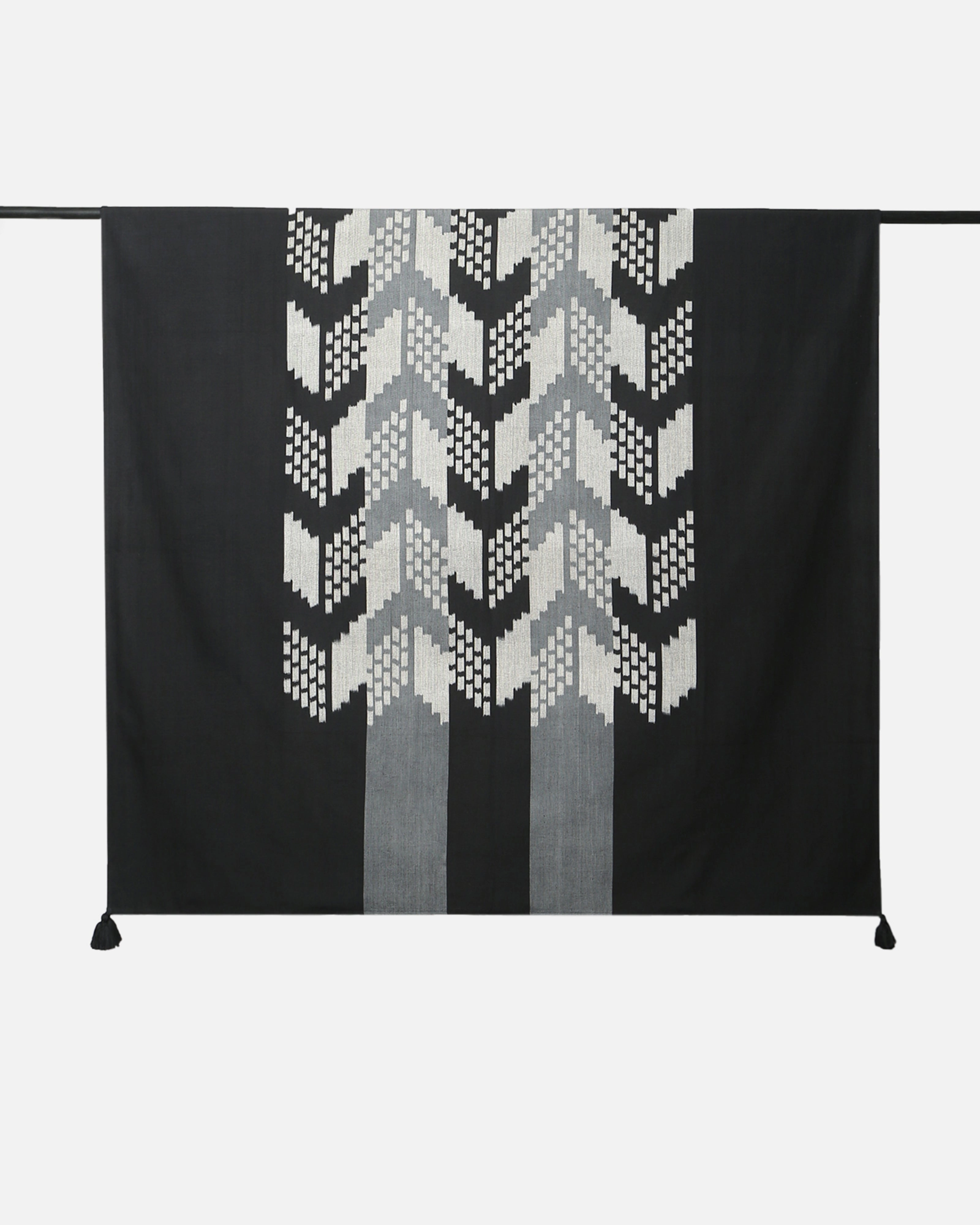 Akshara Warp Ikat Cotton Table Cover ceramic table ornament