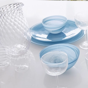 Alabaster Aqua Dinner Set mini desktop sculpture