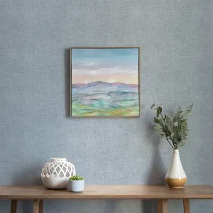 Alder Framed Canvas Celeste modern fashion rug  