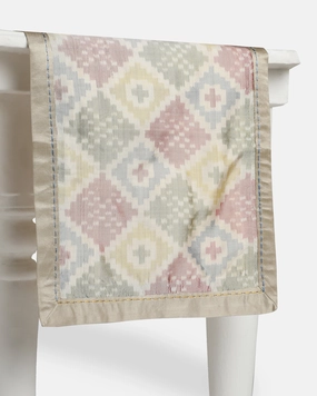 Alessa Warp Ikat Silk Table Runner ceramic table ornament
