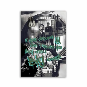 Ali Big Dreams by Matteo Bianchi framed mural artwork