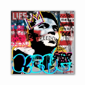 Ali King by Zuppini framed mural artwork
