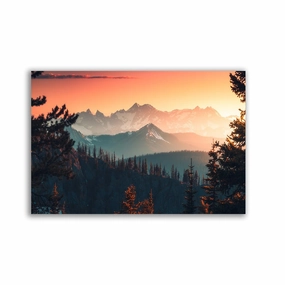 Alpine Layers by Calibreus framed mural artwork