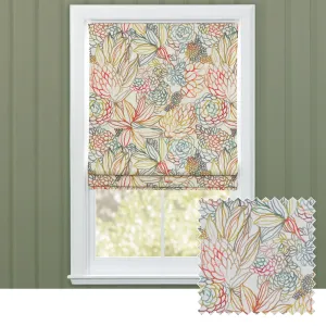 Althorp Printed Cotton Made to Measure Roman Blinds Cinnamon Cream chic floor carpet  