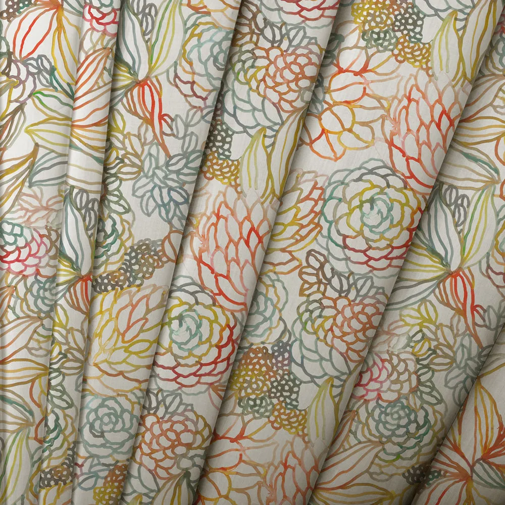 Althorp Printed Cotton Made to Measure Roman Blinds Cinnamon