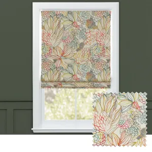 Althorp Printed Cotton Made to Measure Roman Blinds Cinnamon chic floor carpet  