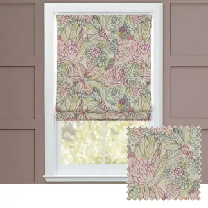 Althorp Printed Cotton Made to Measure Roman Blinds Sorbet chic floor carpet  