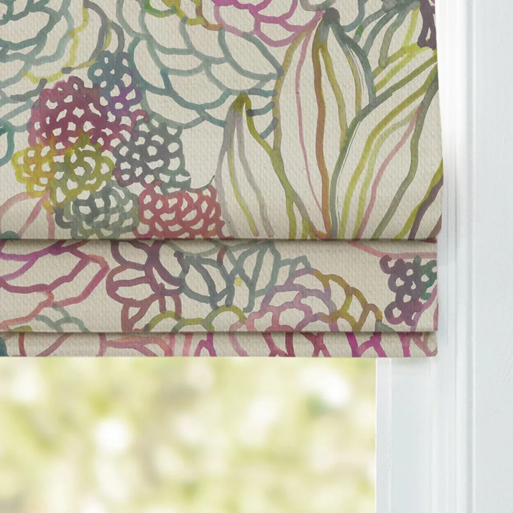 Althorp Printed Cotton Made to Measure Roman Blinds Sorbet