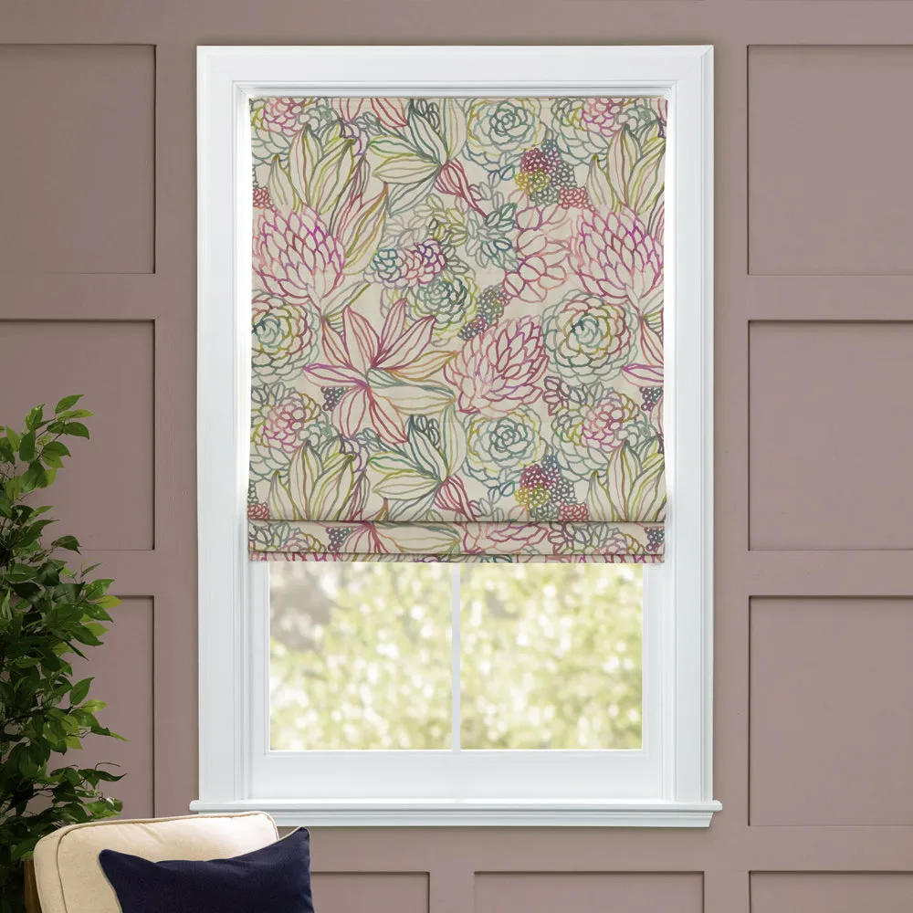 Althorp Printed Cotton Made to Measure Roman Blinds Sorbet