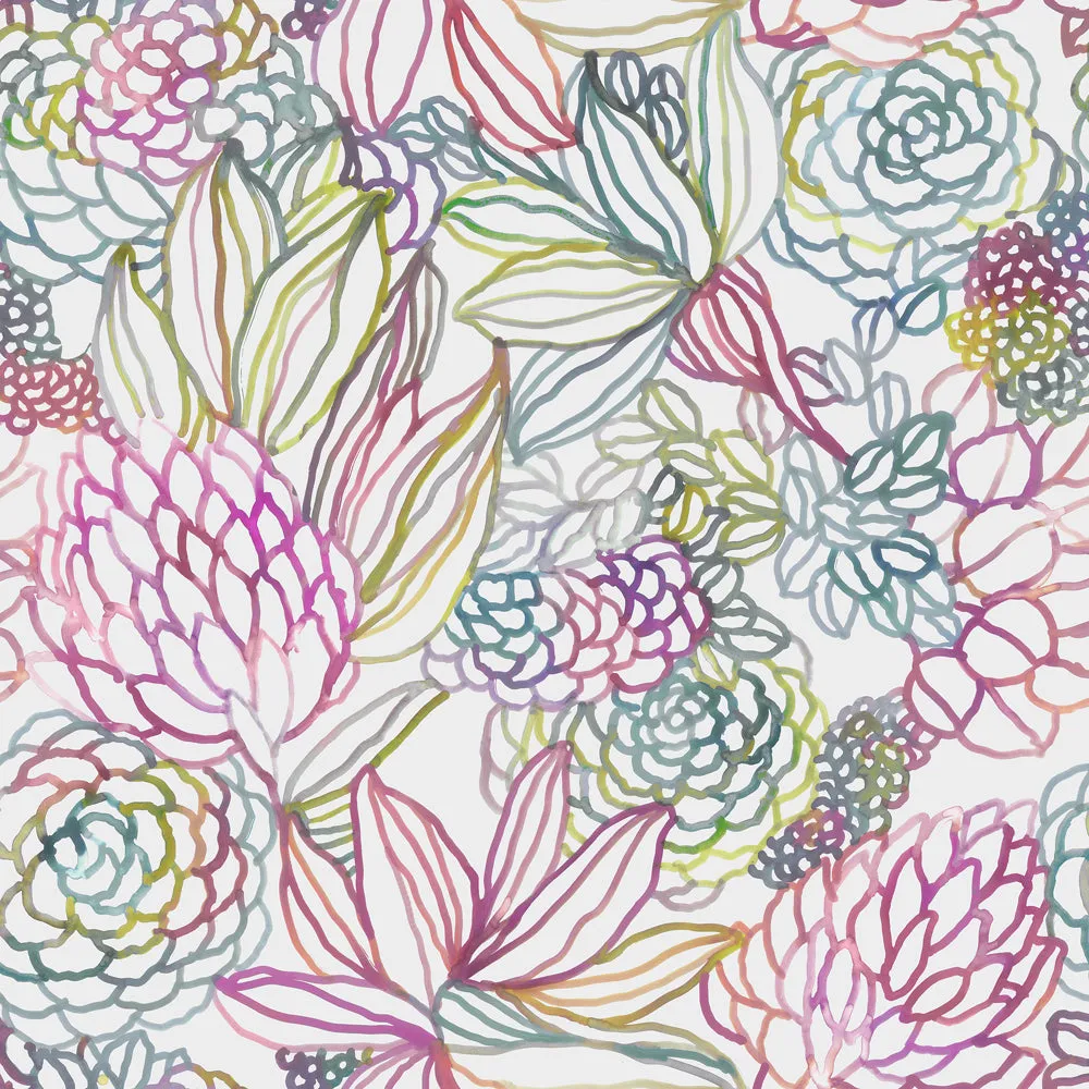 Althorp Printed Made to Measure Curtains Sorbet/Linen