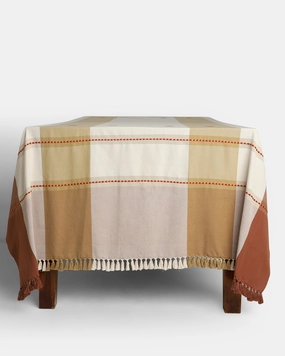 Alto Extra Weft Cotton Table Cover ceramic table ornament