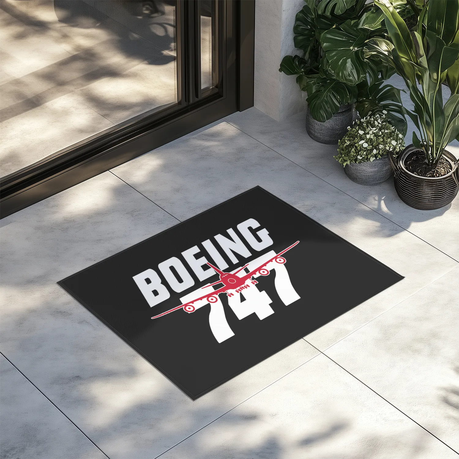 Amazing Boeing 747 Designed Door Mats door entrance rug