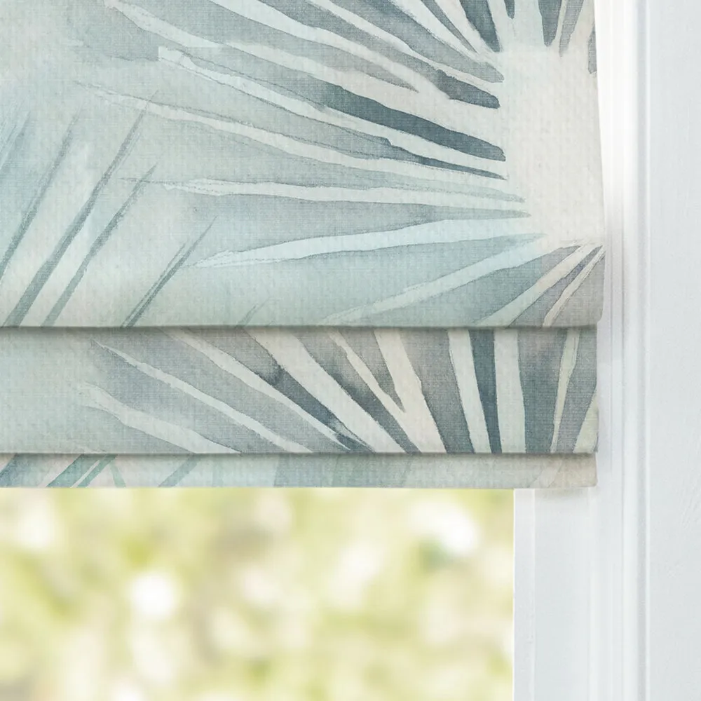 Amida Printed Made to Measure Roman Blinds Cobalt