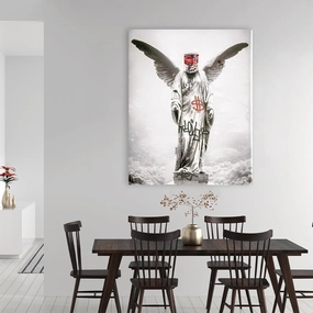 Angel by Zuppini framed mural artwork