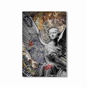 Angel Renaissance by Kiss Pink framed mural artwork