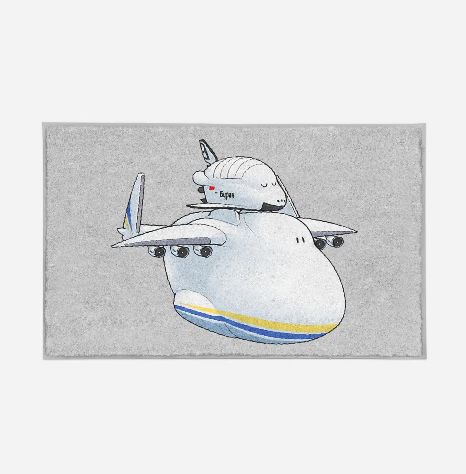 Antonov 225 And Buran Designed Door Mats