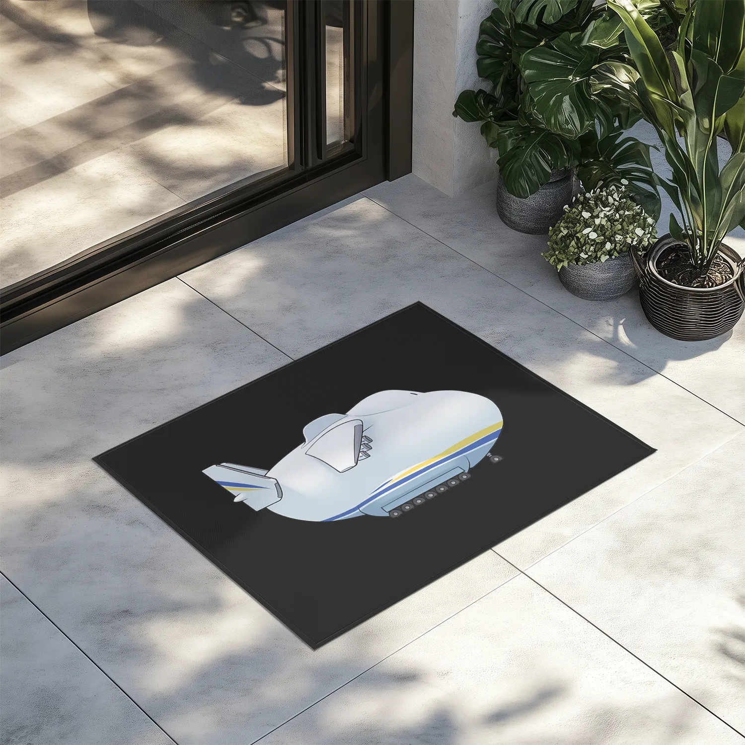 Antonov 225 Side Profile Designed Door Mats door entrance rug