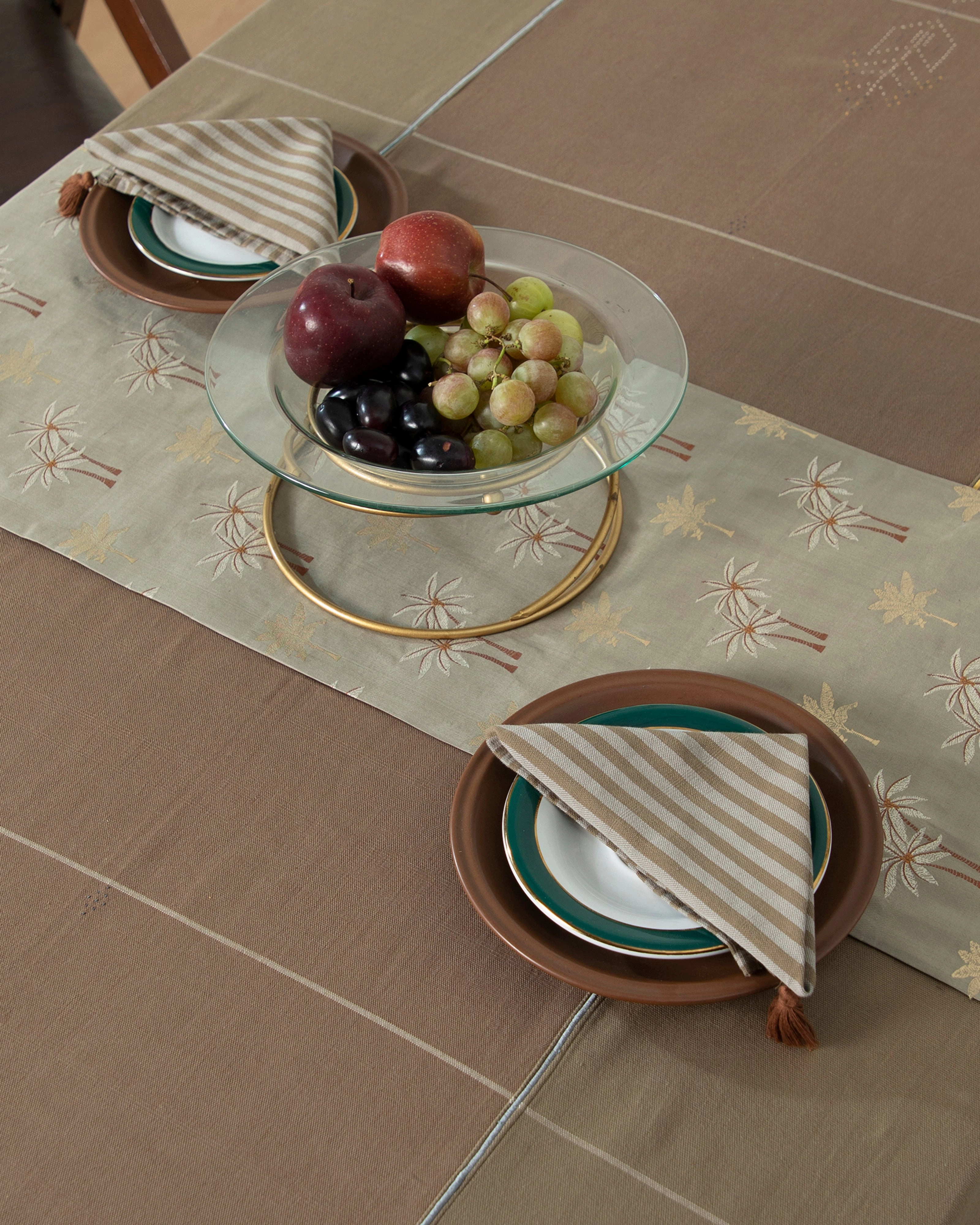 Aranya Powdi Silk Cotton Table Runner