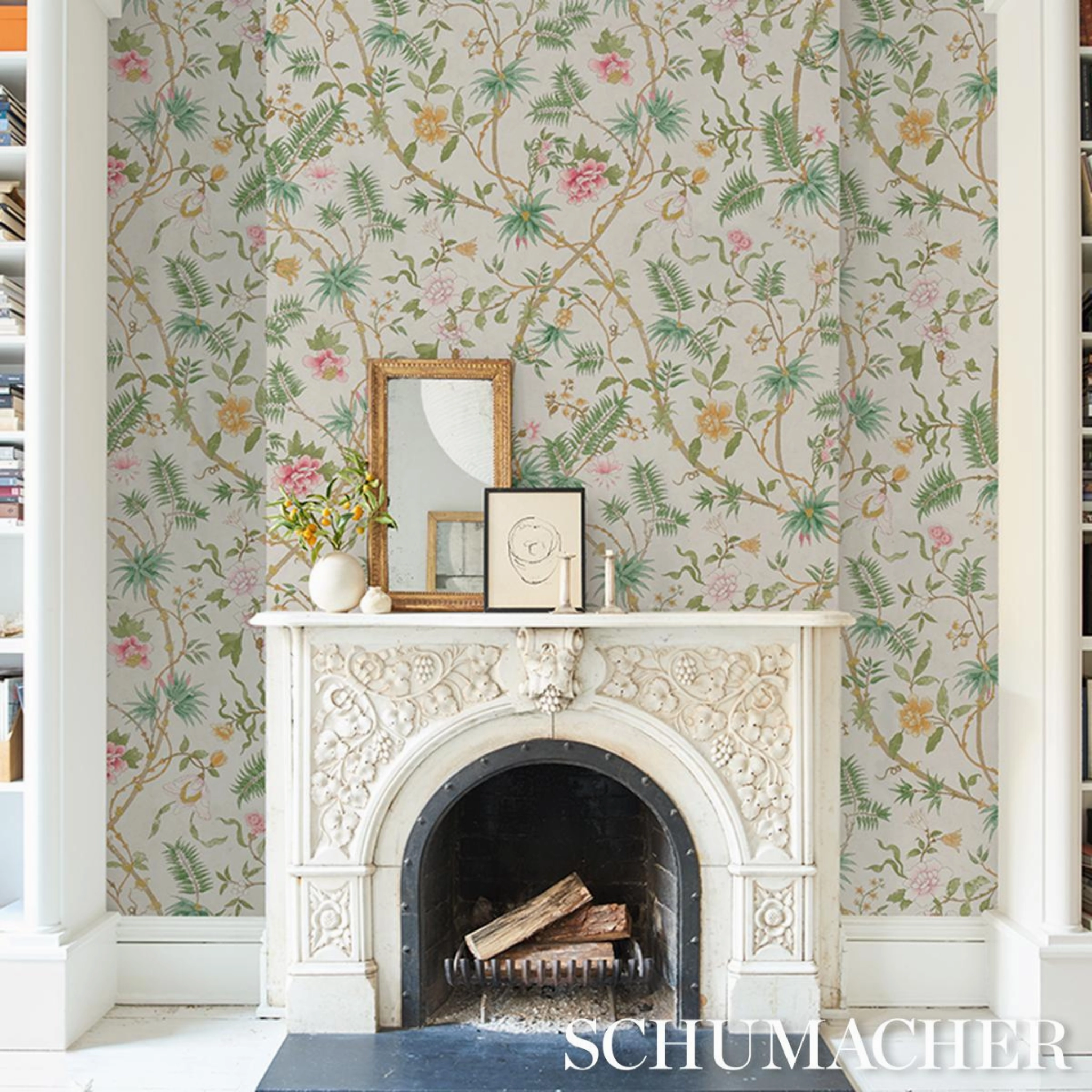 Arasi Botanical in Petal Wallpaper