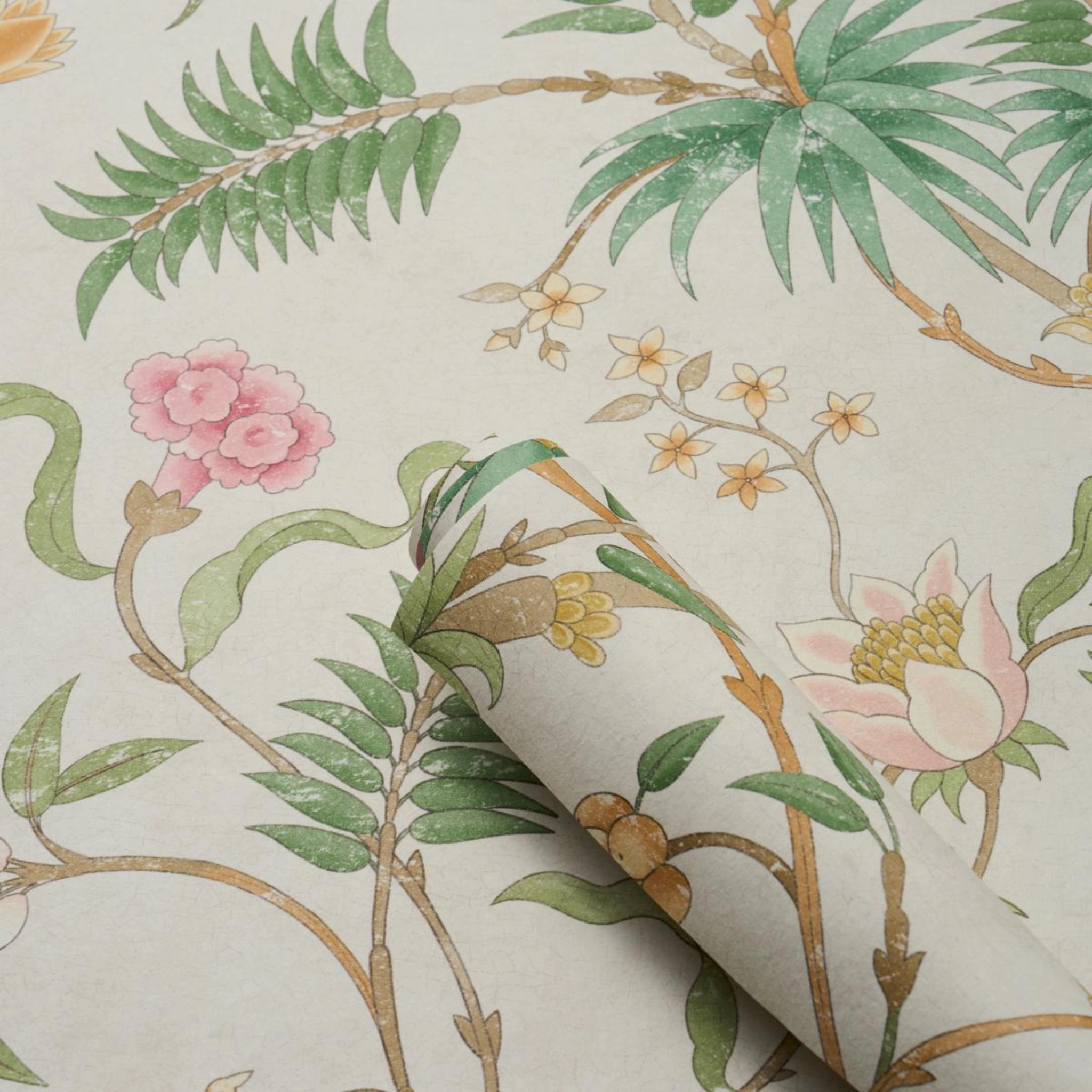 Arasi Botanical in Petal Wallpaper