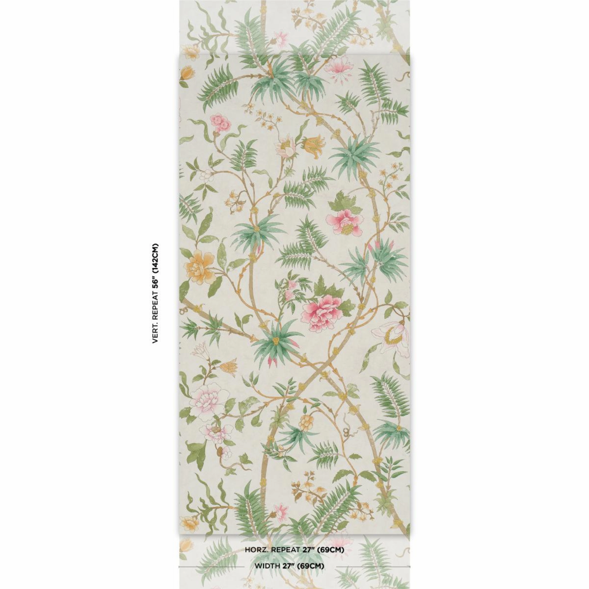 Arasi Botanical in Petal Wallpaper