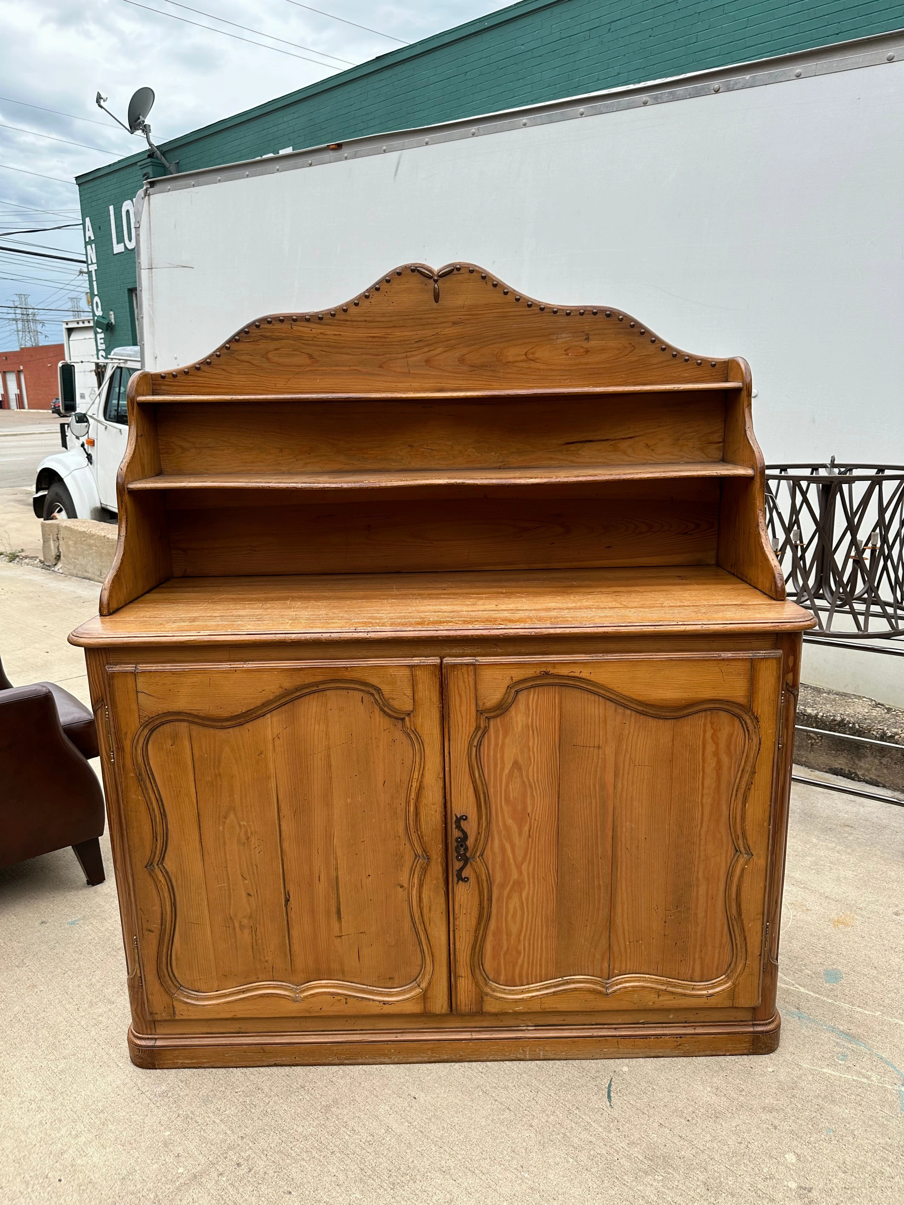 ARCH TOP 2 DOOR PINE SIDEBOARD