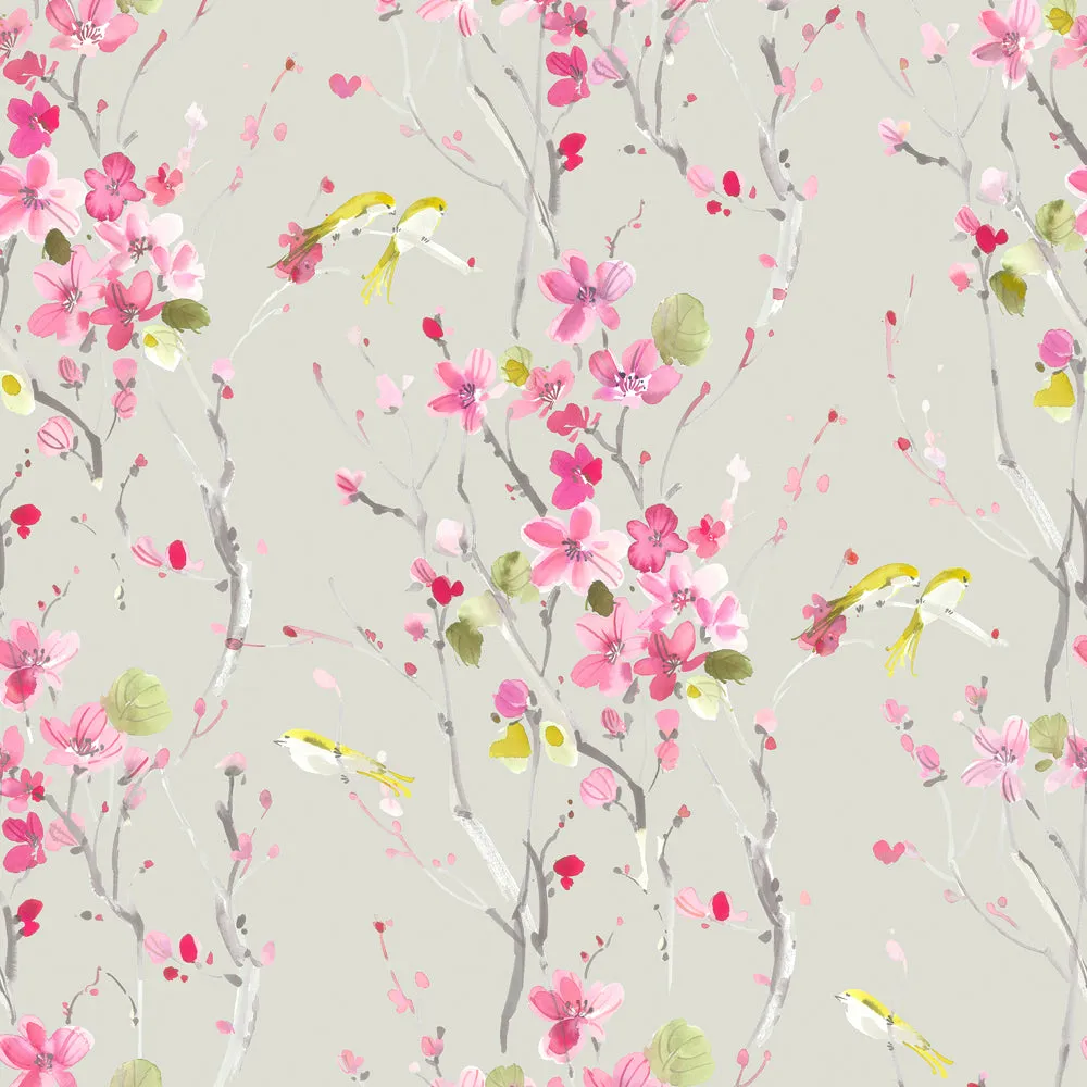 Armathwaite Printed Cotton Made to Measure Roman Blinds Blossom/Sand