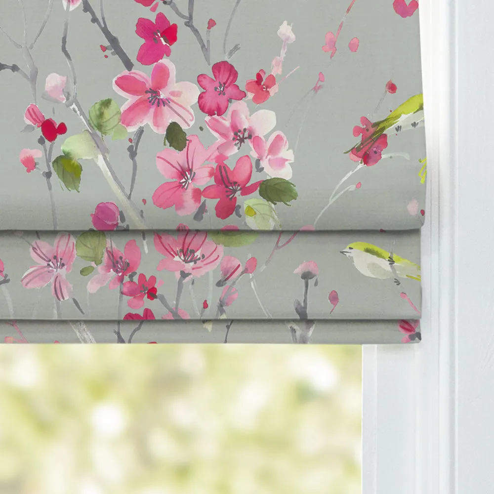 Armathwaite Printed Cotton Made to Measure Roman Blinds Blossom/Sand