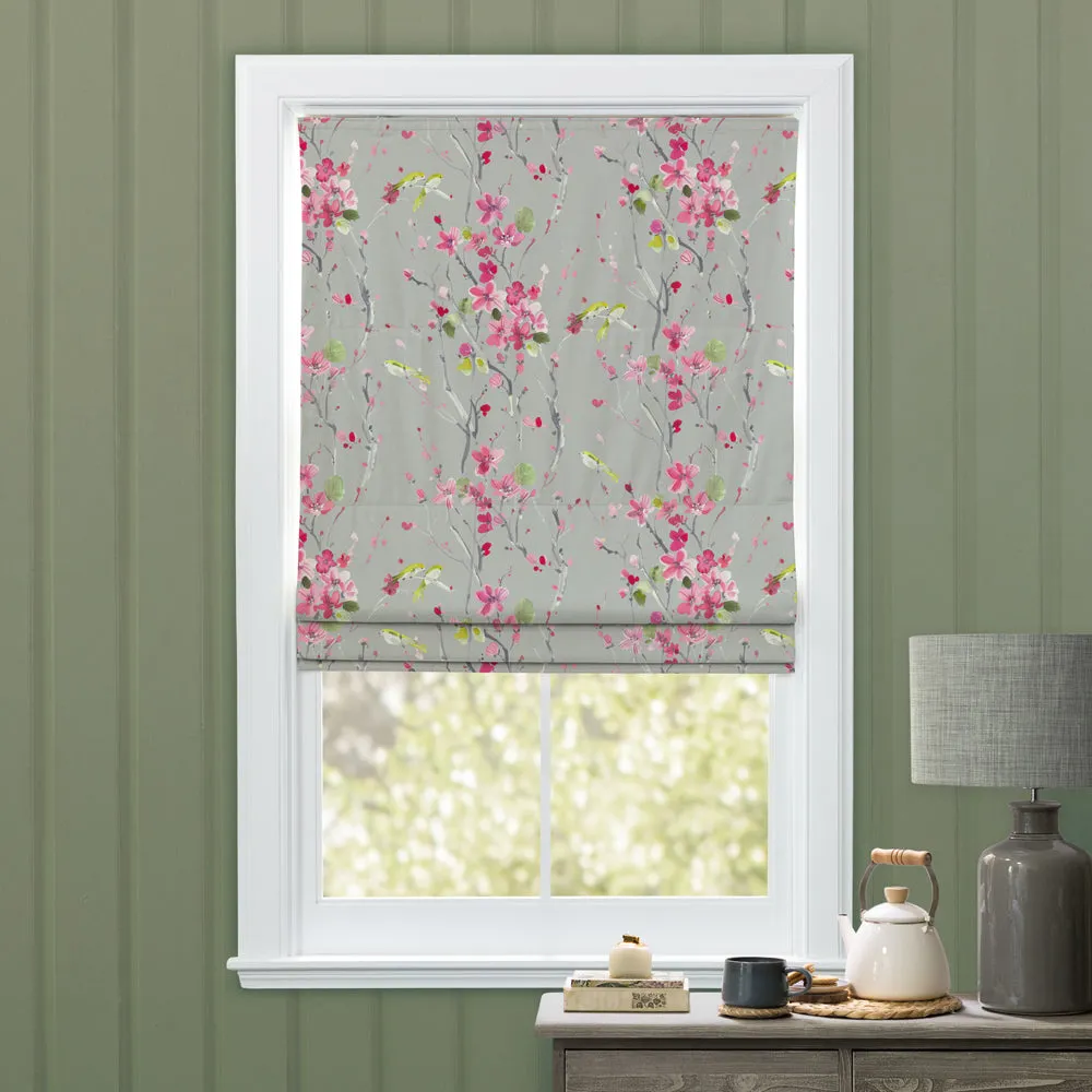 Armathwaite Printed Cotton Made to Measure Roman Blinds Blossom/Sand
