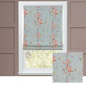 Armathwaite Printed Cotton Made to Measure Roman Blinds Russett chic floor carpet  