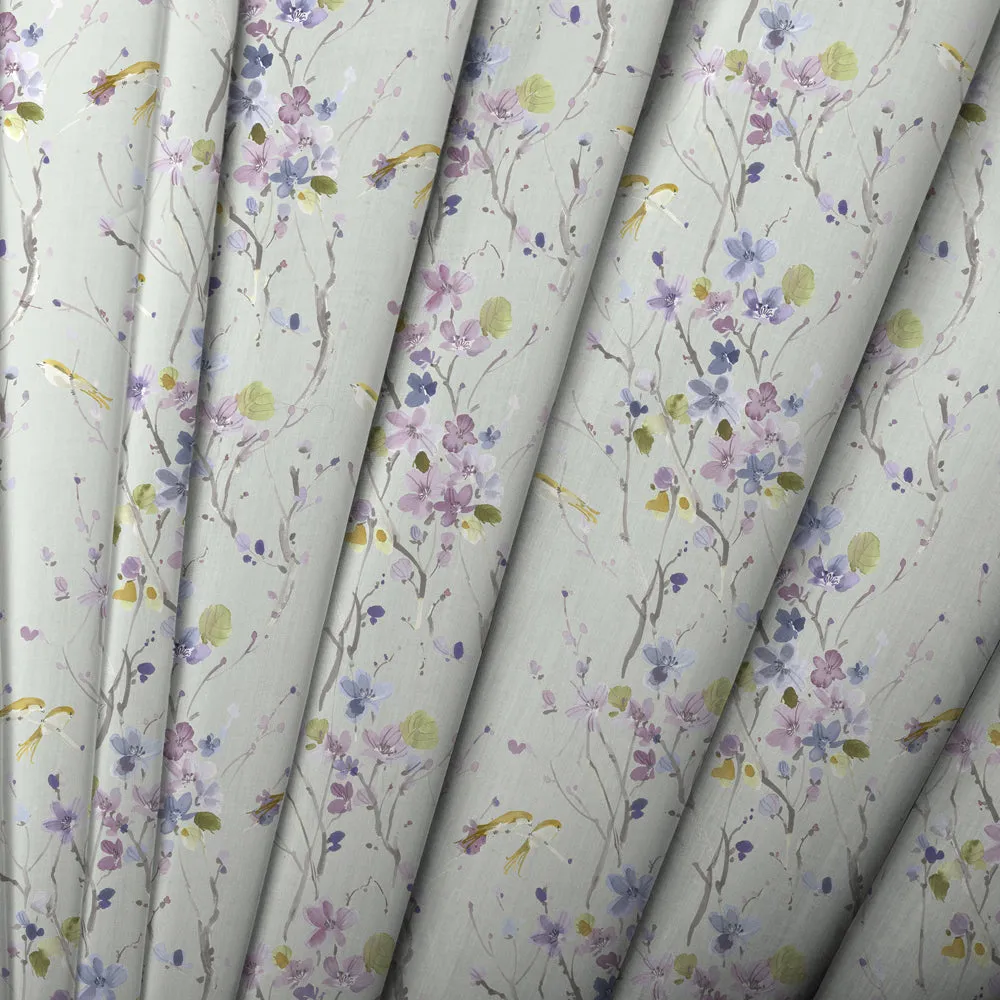 Armathwaite Printed Cotton Made to Measure Roman Blinds Violet/Duck Egg