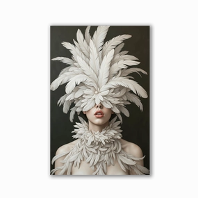 Art of Feathers by Adrian Vieriu framed mural artwork
