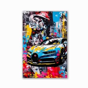 Art on Car by Adrian Vieriu framed mural artwork