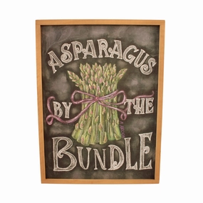 Asparagus blackboard sign decorative home ornament