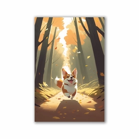 Autumn adventure framed mural artwork